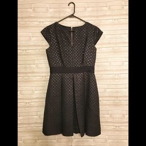 Ted Baker London Sew in Love Black Dress Sz 8-10 (Ted Sz 3)